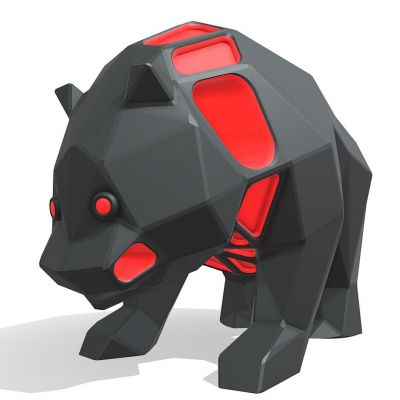 动物雕塑熊猫摆件