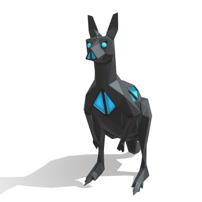 动物雕塑袋鼠摆件