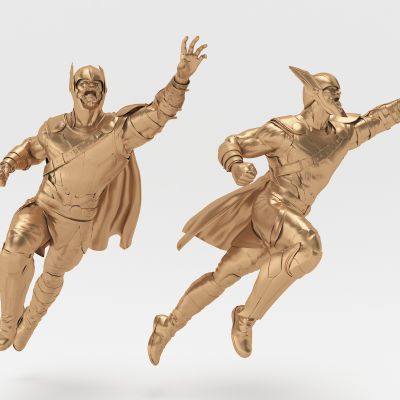 雷神电影人物雕塑