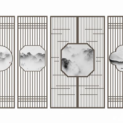 新中式隔断屏风