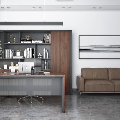 现代经理办公室SU模型