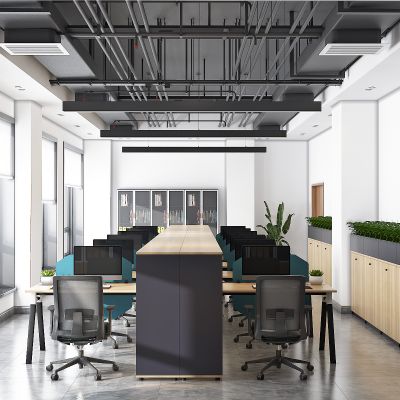 现代办公室SU模型