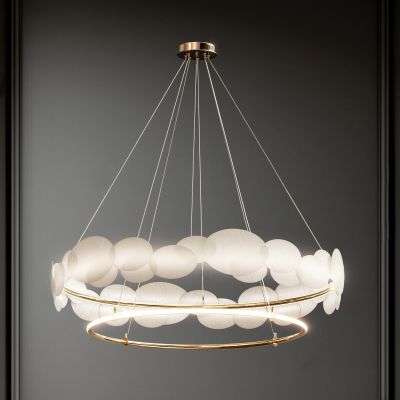 侘寂风属双层吊灯