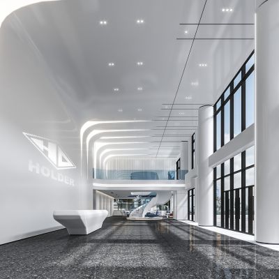 现代办公室楼大厅
