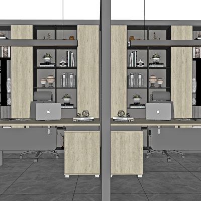 现代经理办公室SU模型