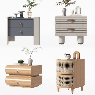 北欧 床头柜
