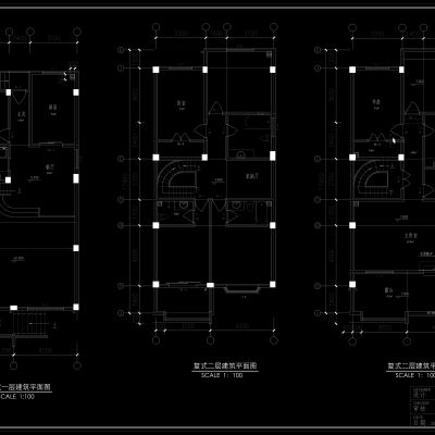 复式家居设计装修施工图