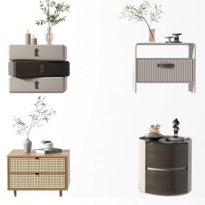 现代 床头柜