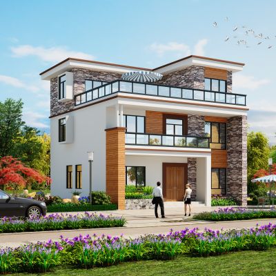 现代别墅自建房住宅