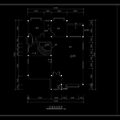 某花园别墅中式设计装修施工图