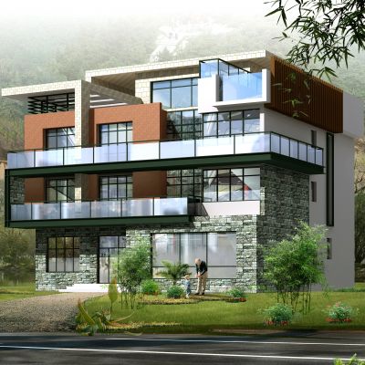 三层-16.40&15.70米-CAD施工图+效果图