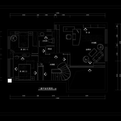 别墅设计装修施工图CAD施工图