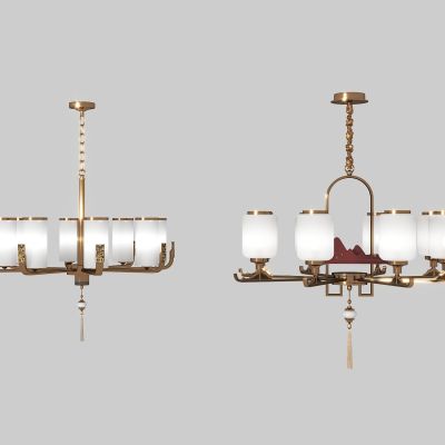 新中式吊灯组合