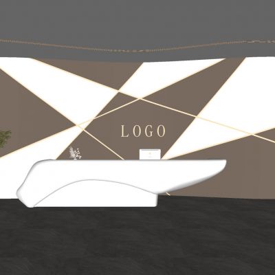 现代办公前台 公司前台 接待台 收银台 吧台 接待处 简约前台