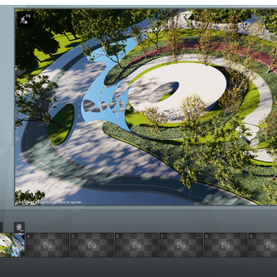 现代住宅景观 中央会客廊架 曲线景观 环形跑道 水景.rar
