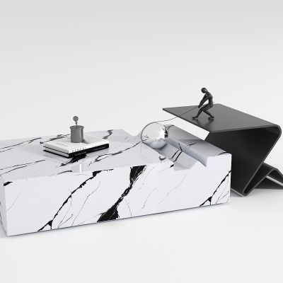 现代大理石茶几