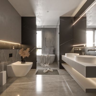 现代卫生间 马桶 浴室柜 洗脸盆 浴缸 坐便器 卫生间摆件