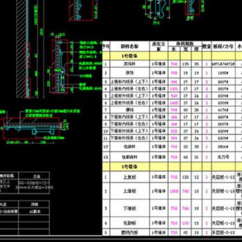 整木定制法式墙板工艺标准CAD图
