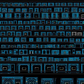 电视机背景墙CAD