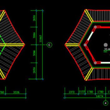 整木家居卧室背景墙CAD
