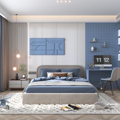 现代儿童房卧室