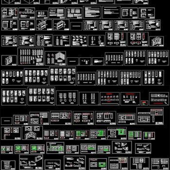板式柜类家具设计资料CAD
