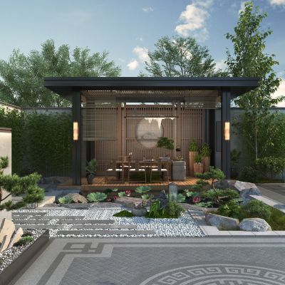 新中式庭院景观