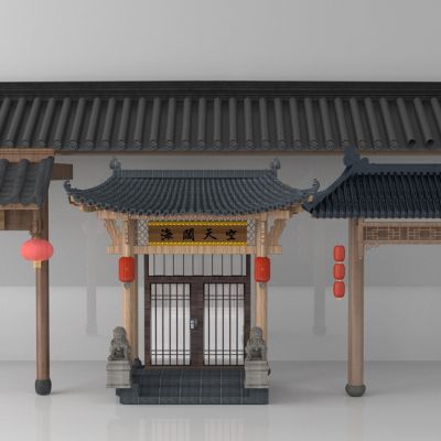 中式琉璃瓦建筑构件