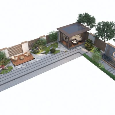  新中式庭院景观