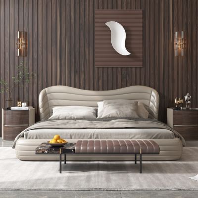 现代 双人床