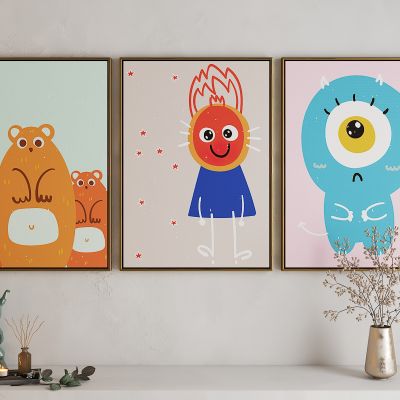 现代活力卡通海报挂画