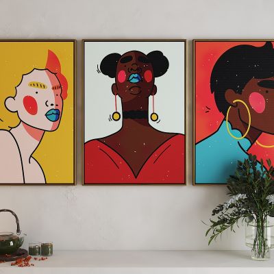 现代活力卡通海报挂画