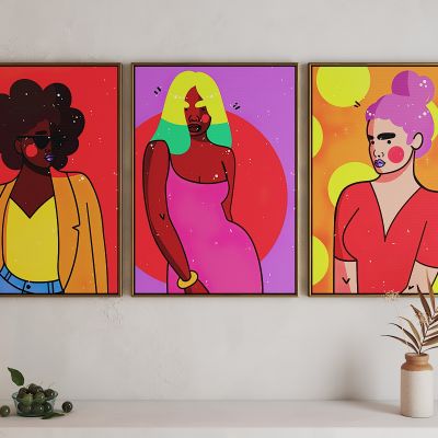 现代活力卡通海报挂画