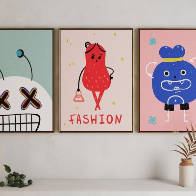 现代活力卡通海报挂画