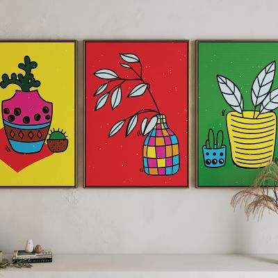 现代活力卡通海报挂画