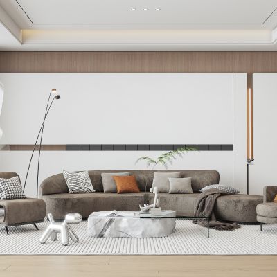 现代轻奢沙发茶几组合