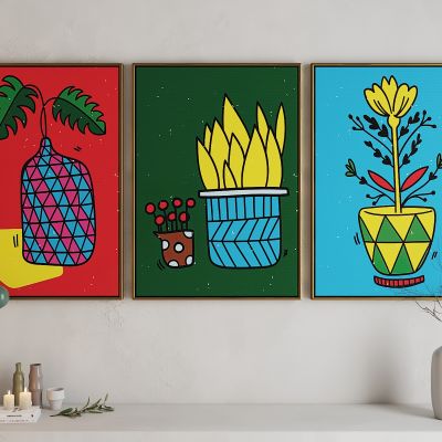 现代活力卡通海报挂画