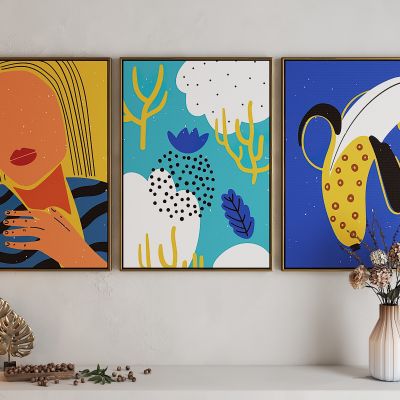 现代活力卡通海报挂画