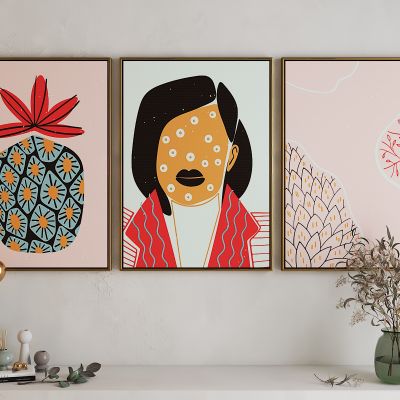 现代活力卡通海报挂画