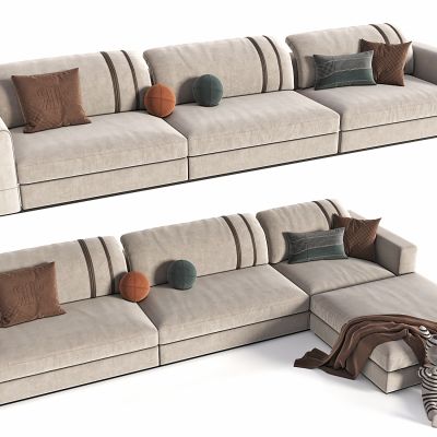 现代布艺多人沙发 转角沙发