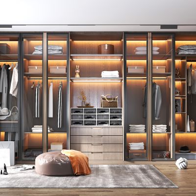 现代衣帽间