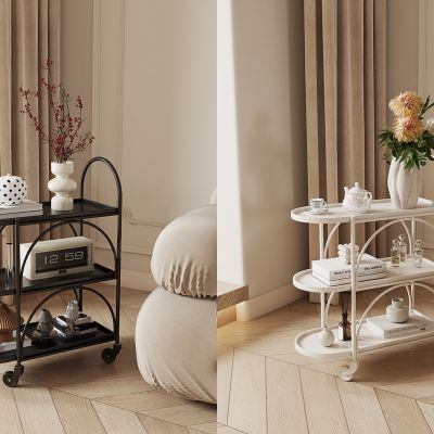 现代小推车 置物架