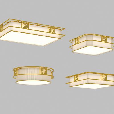 新中式吸顶灯组合
