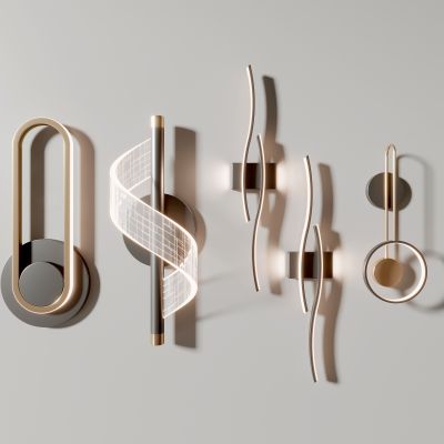 现代壁灯 金属壁灯 艺术壁灯 轻奢壁灯 简约壁灯 圆形壁灯 椭圆形壁灯