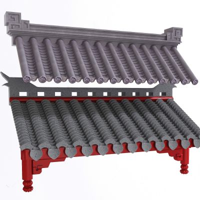 中式屋檐_屋顶_屋脊