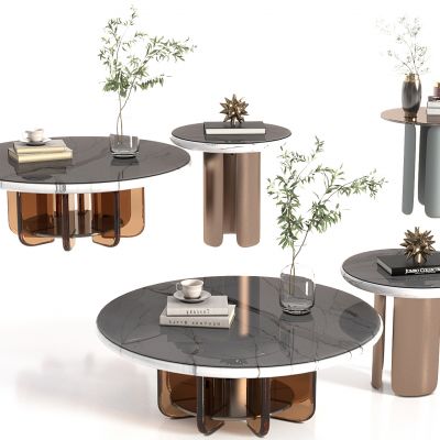 现代子母茶几，茶几，客厅茶几，圆茶几，边几，角几，客厅茶几，饰品，摆件