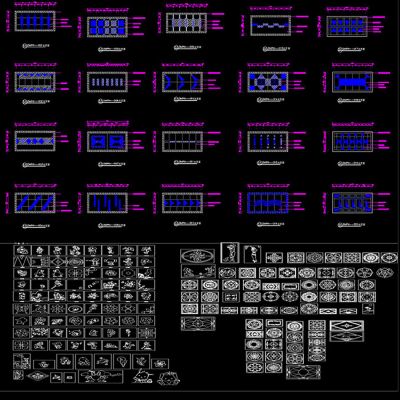 CAD款大理石地面拼花CAD地面拼花家装工装