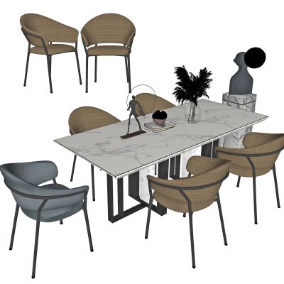 现代餐桌椅组合，餐桌，餐椅，休闲椅，洽谈桌，书桌，写字桌，书画桌，摆件
