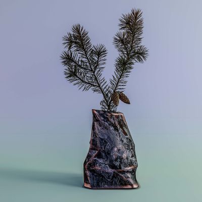 家居装饰摆件花瓶松枝