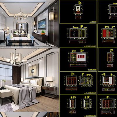 新中式CAD施工图效果图